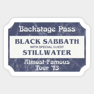 Backstage Pass Pocket Tee Sticker